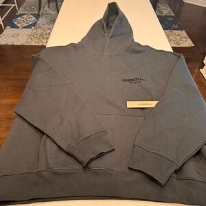ESSENTIALS Fear of God Men’s XL Hoodie Stretch Limo Black NEW W/ Tags.